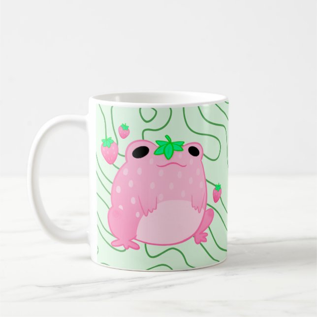 Mug Grenouille à fraise Kawaii (Gauche)