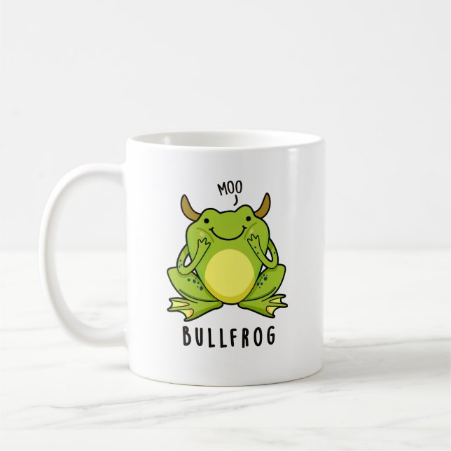 Mug Grenouille à taureaux Funny Animal Frog Pun (Gauche)
