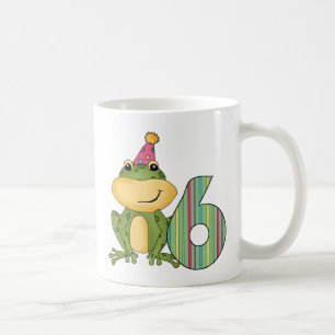 Mug Grenouille de fête 6e anniversaire T-shirts et cad