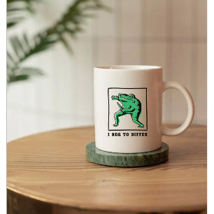 Mug Grenouille drôle avec couteau – Meme "Je suis désa