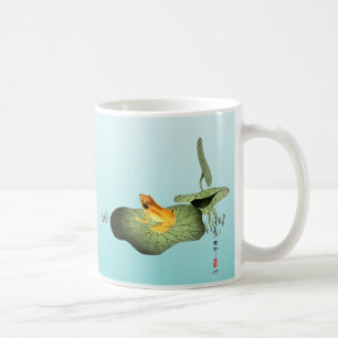 Mug Grenouille jaune sur feuille de lotus