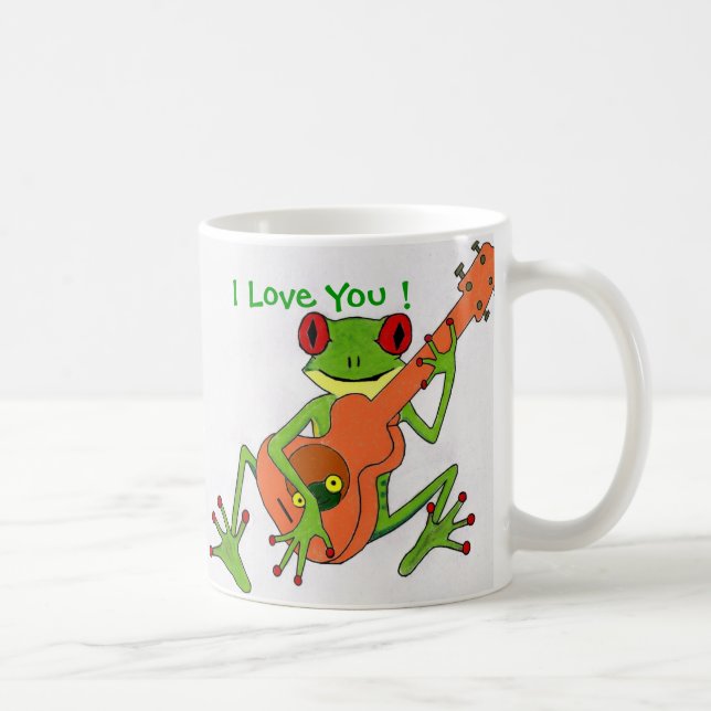 Mug grenouille, je t'aime ! (Droite)