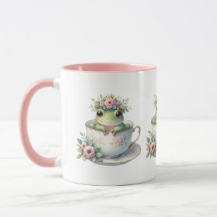 Mug Grenouille lunaire en Teacup Floral