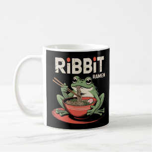 Mug Grenouille manger Ramen drôle Ribbit Ramen