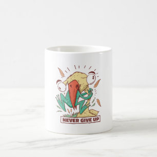 Mug Grenouille mangeuse d'oiseaux N'abandonnez jamais