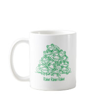 Grenouilles Abstrait Green Line Art personnalisé