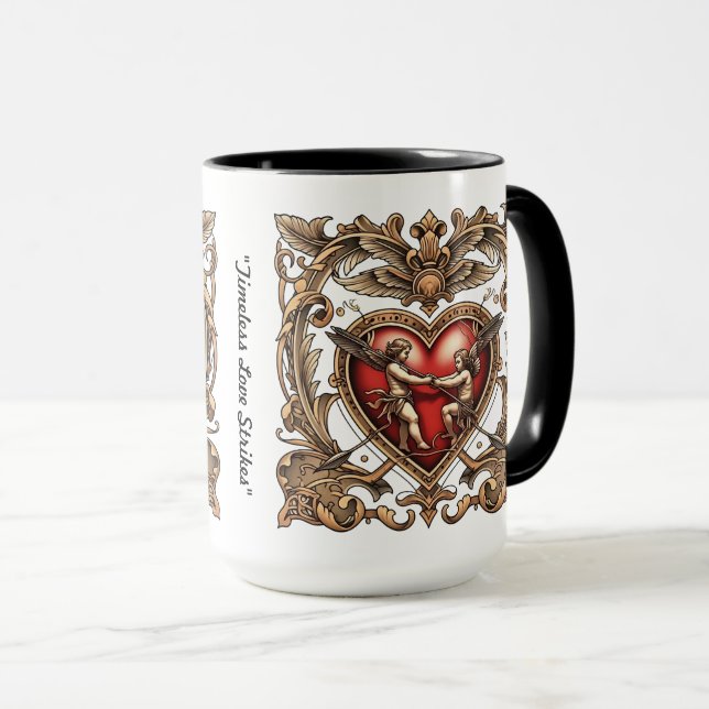 Mug "Grève du coeur intemporelle" (Devant droit)
