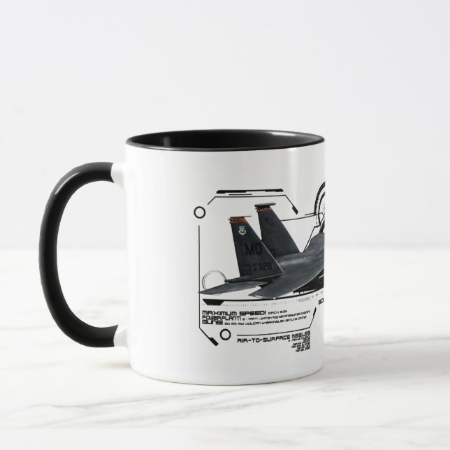 Mug Grève Eagle de F-15E (Gauche)