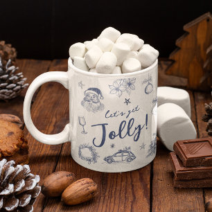 Mug Gribouillis Fantaisiste Noël, Soyons Joyeux