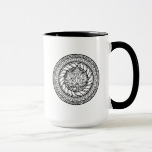 Mug Griffonnage de feuille d'érable d'automne