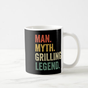 Mug Grillade BBQ Homme Drôle Mythe Barbecue Légende Fê