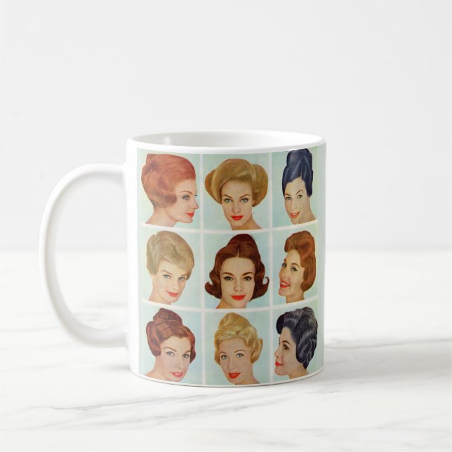 Mug grille de coiffures des années 1960 (Gauche)
