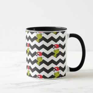 Mug Grille   Motif Chevron Black & White Holiday