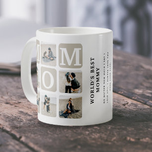 Mug Grille Multiphoto moderne mignonne MOM Boug café c