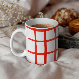Mug Grille rouge Gouache
