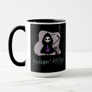 Mug Grim Reaper's Assistant mignonne faucheuse