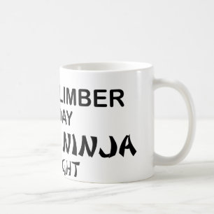 Mug Grimpeur de roche Ninja mortel par nuit