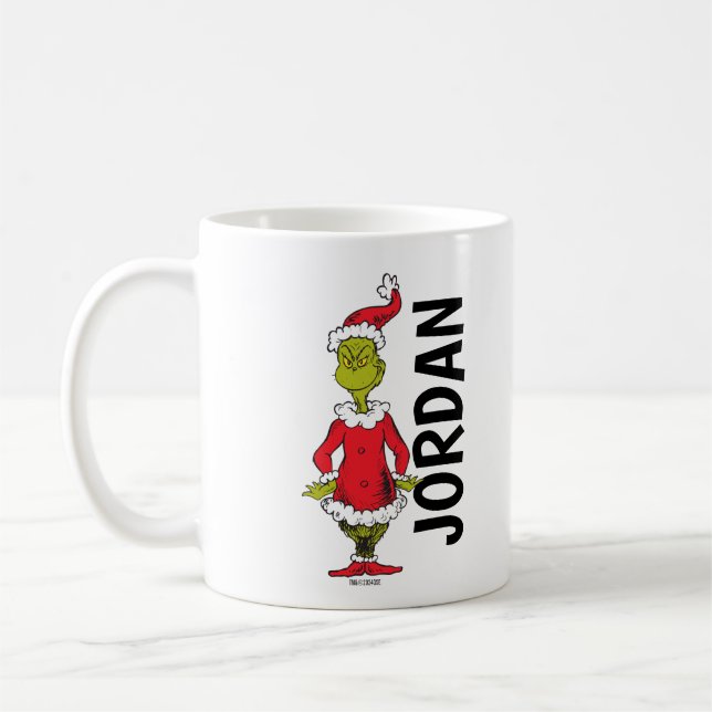 Mug Grinch classique | Le Père Noël personnalisé (Gauche)