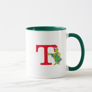 Mug Grinch classique   Monogramme T coquin