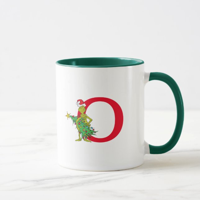Mug Grinch classique | Naughty Monogram O (Droite)
