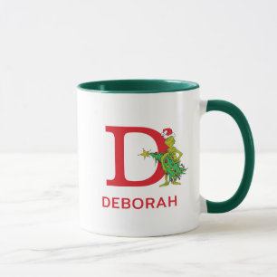 Mug Grinch classique Naughty Name & Monogram D