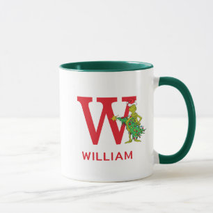 Mug Grinch classique   Naughty Name & Monogram W