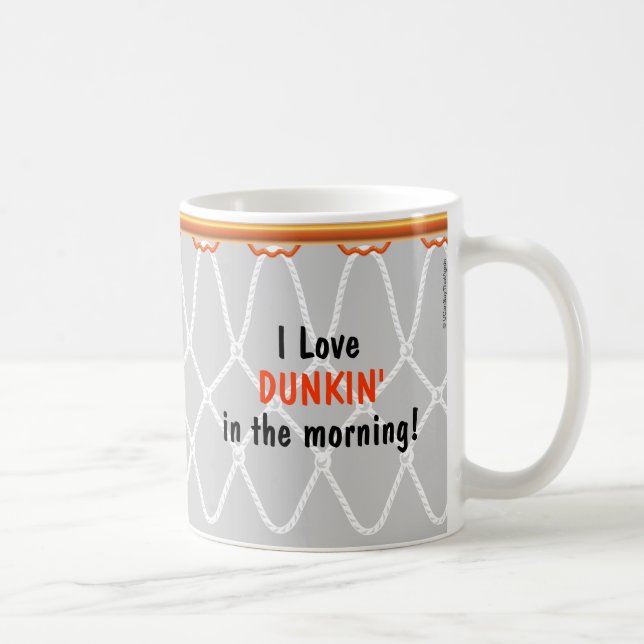 Mug Gris de Dunkin'_ d'amour de Net_I de cercle de (Droite)