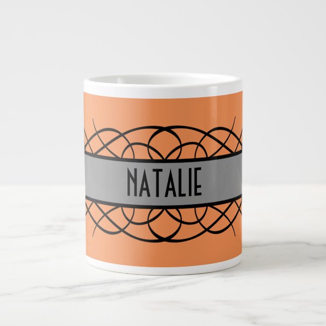 Mug Gris Déco (Devant)