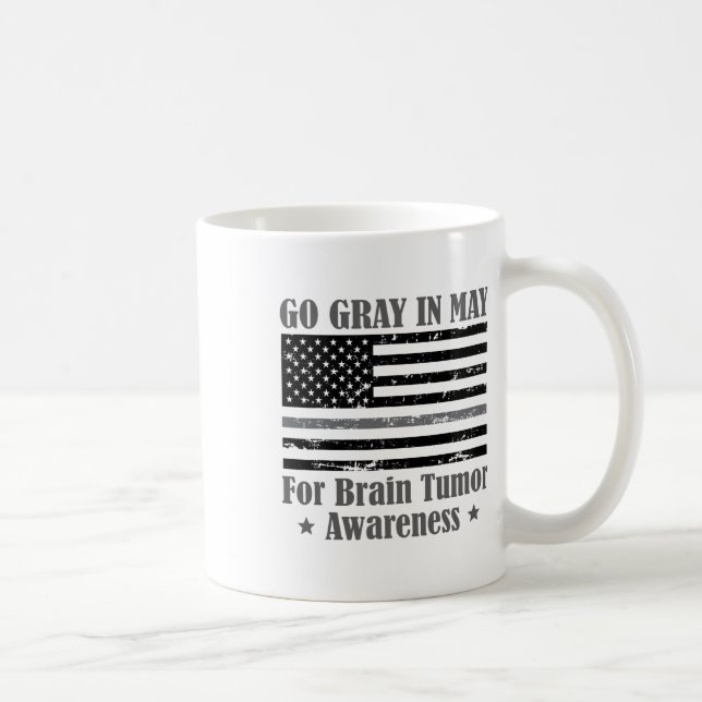 Mug Gris En Mai Cerveau Sensibilisation À La Tumeur Ca (Droite)