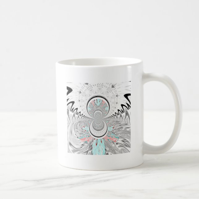 Mug Gris Kaleidoscope Art (Droite)