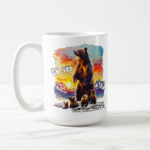 Mug Grizzly Bear 399 4 Cubs Grand Teton National Park