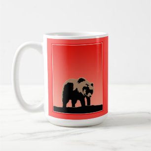 Mug Grizzly Bear au coucher du soleil - Art original d