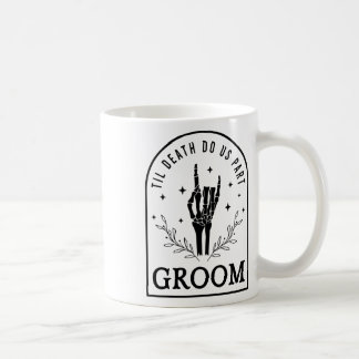 Mug Groom Bride squelette gothique Halloween Fiançaill