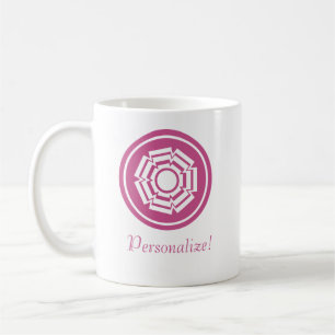 Mug Groove Floral, Magenta