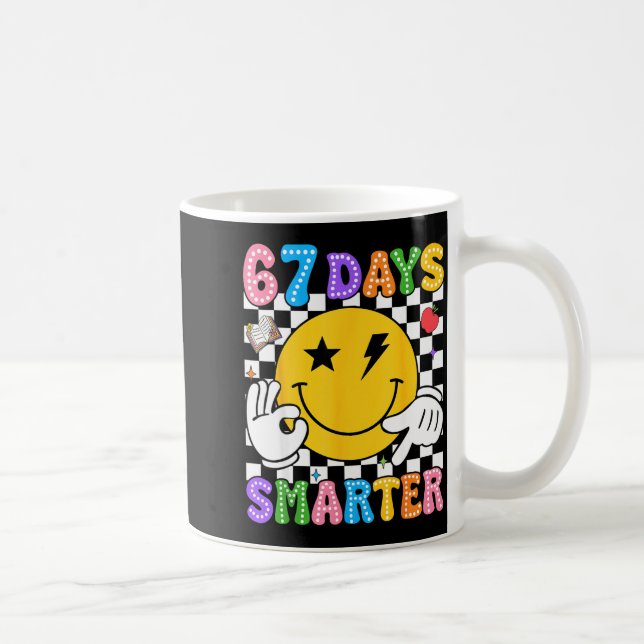 Mug Groovy 67th Day Of School Shirt 67 Days Smarter Te (Droite)