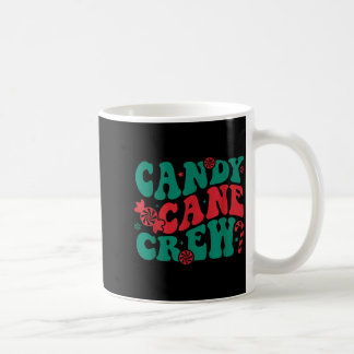 Mug Groovy Candy Cane Crew Matching Family Group Squad