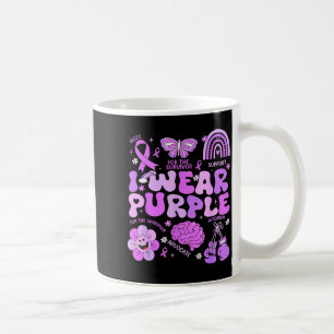 Mug Groovy Je Porte Violet Soutien Épilepsie Journée d