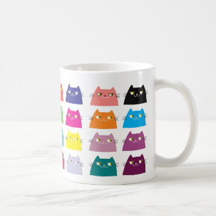Mug Gros Chat Motif Cartoon coloré Funny Vibrant