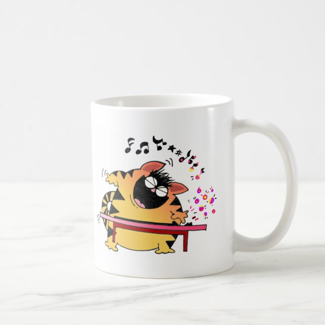 Mug Gros clavier de jeu de chat (Droite)