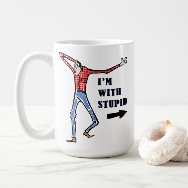 Mug Gros cul, idiot (Avec donut)