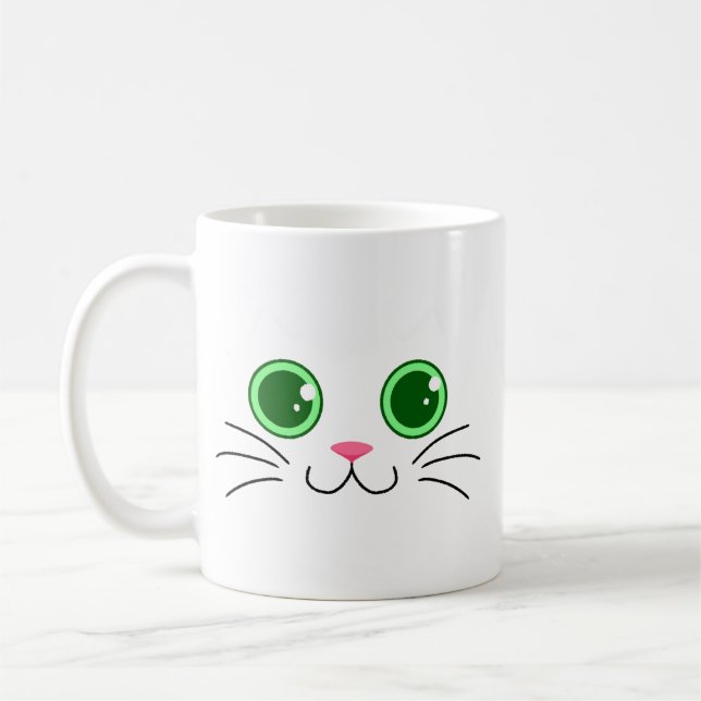 Mug Gros félin blanc (Gauche)