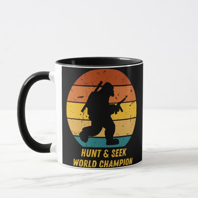 Mug Gros pied Ne voulez pas se cacher et chercher de n (Gauche)