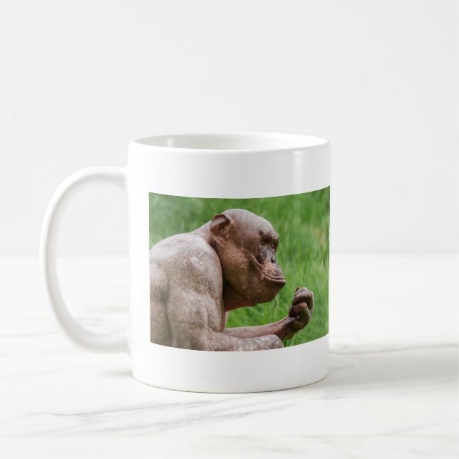 Mug Gros plan Chimpanzé sans cheveux (Gauche)