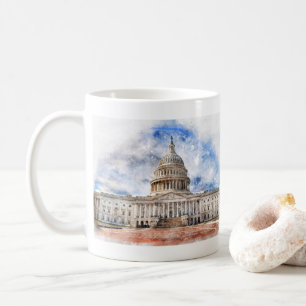 Mug Gros plan du Capitole américain à Washington DC