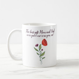 Mug Gros Sis Petite Soeur Douce Citation Fleurs Sauvag