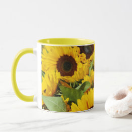 Mug Gros Tournesols Jaunes