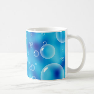 Mug Grosses bulles bleues rebondissantes