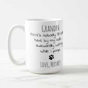 Mug Grossesse chien grand-père personnalisable petit-c