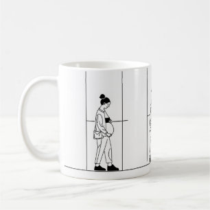 Mug Grossesse Pregnat Femme Simple