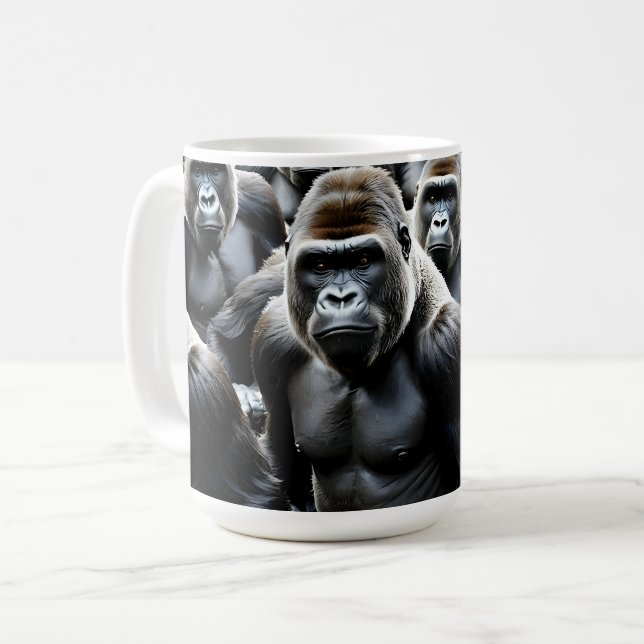 Mug Groupe de gorilles (Devant gauche)